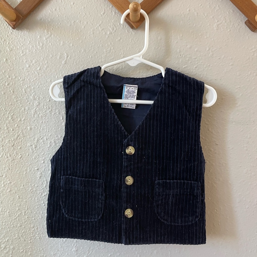 Vintage Toddler Corduroy Suit Vest